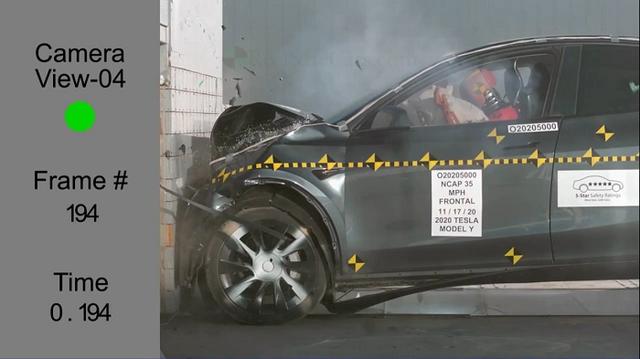 毫无悬念：特斯拉Model Y电动汽车再次拿到NHTSA五星安全认证