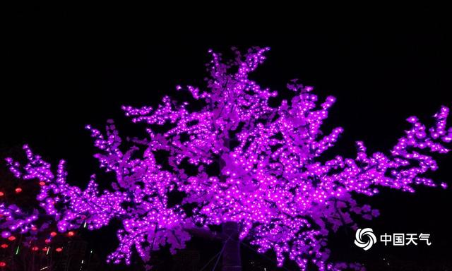 #中国天气网#内蒙古鄂尔多斯灯光夜景美轮美奂