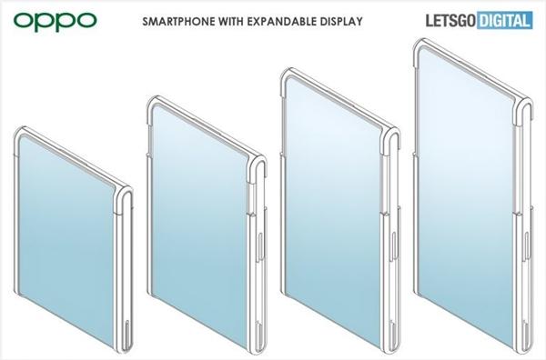 OPPO|OPPO伸缩屏手机专利曝光：伸缩式柔性折叠屏设计