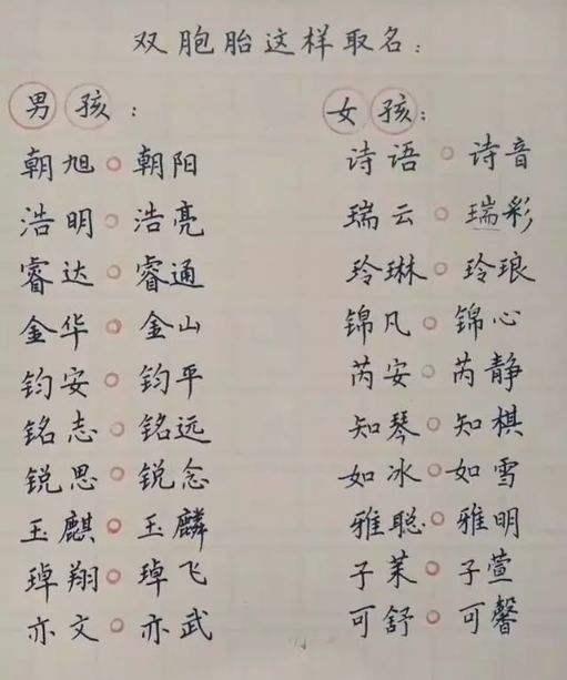 「超级宝妈」“付”姓爸爸给双胞胎起的名字，从没被老师点过名：换谁都不敢叫