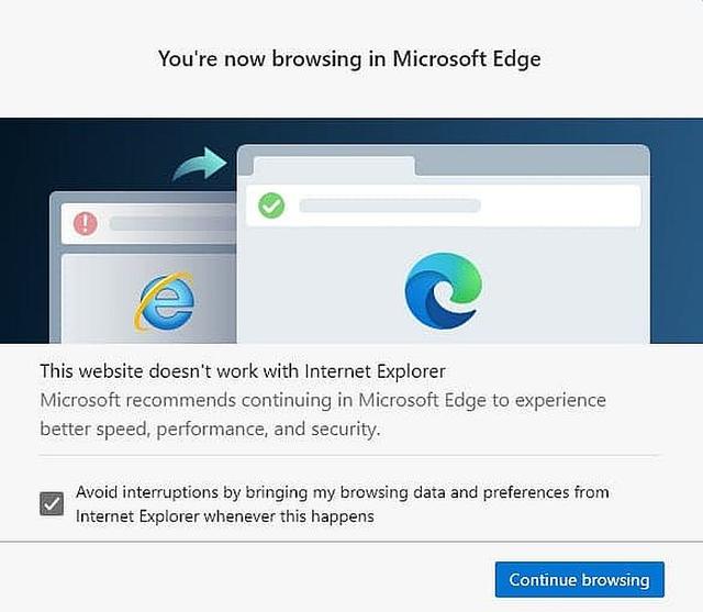 技巧：IE访问不兼容网站时如何不重定向到Edge中打开