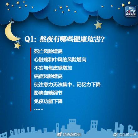 熬夜|熬夜危害多！别不当回事