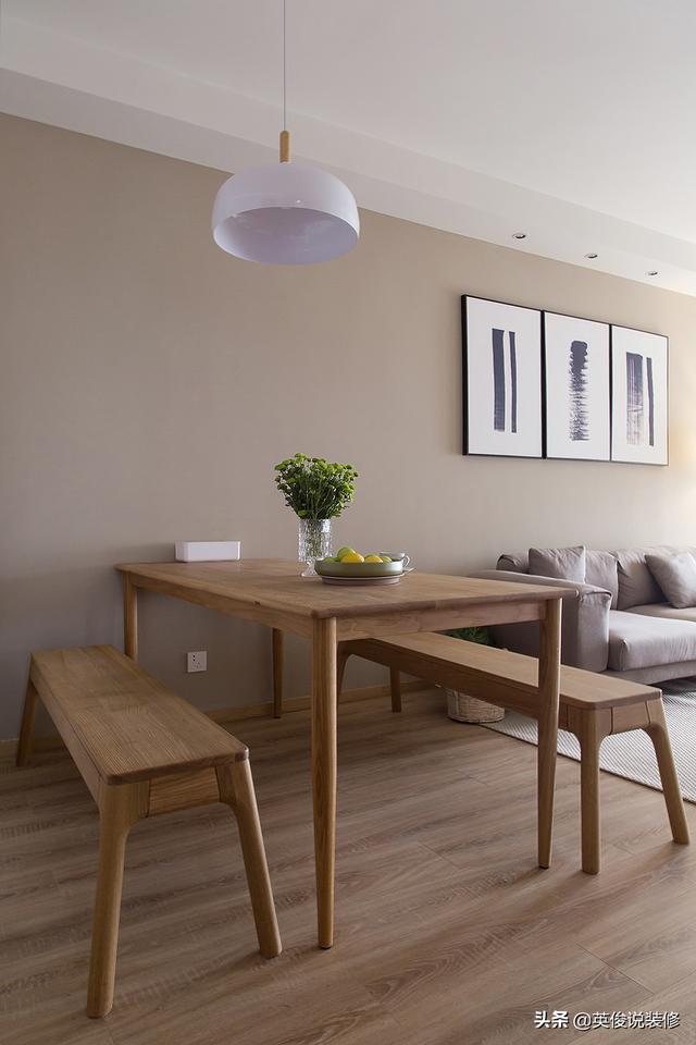 北欧风格装修案例，用线条来点缀，简洁自然