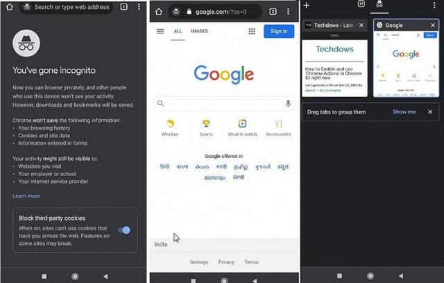 Android端Chrome新增实验Flag：可在Incognito模式下截图