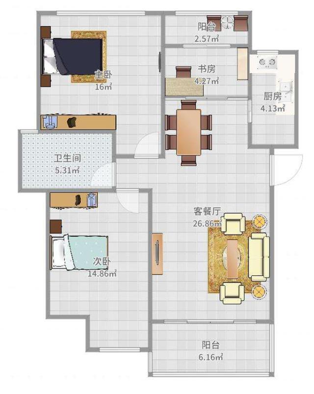 我的装修我做主，89平米的三居室，超级fashion的现代简约风格，怎么这么好看