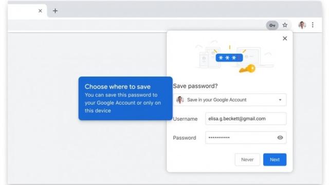谷歌新功能让Chrome中的密码管理和支付变得更加容易