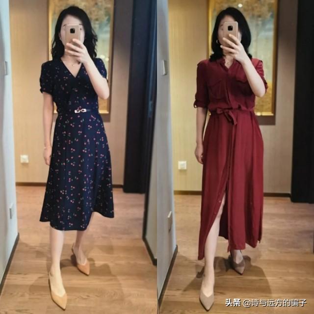 普拉达女王身材一般的中年女性气质穿搭，连衣裙优雅，西裤率性，简单又实用