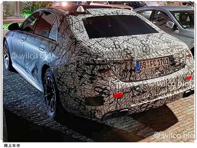 奔驰全新S63谍照曝光！搭4.0T+电动机+9AT，还配AMG专属格栅