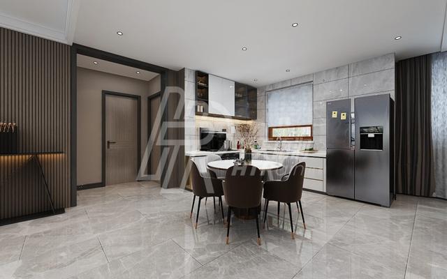 110平米、现代风，全屋温馨自在，还有一种摩登的美感