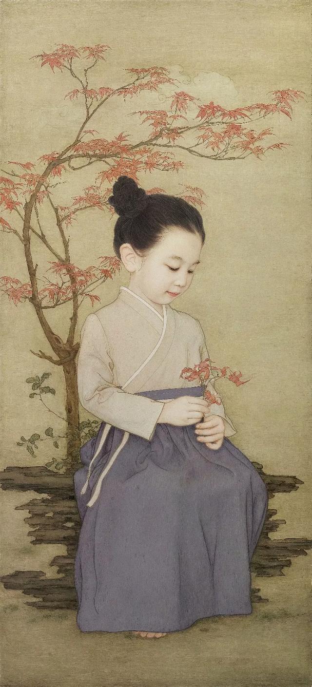 [你的育儿经]美翻了！老爸把女儿画进国画，一天创作10小时，人民日报都在转发