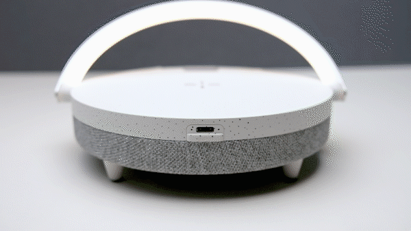 THE9刘雨昕教你玩转台灯，能无线充电还当音箱的智能感应台灯