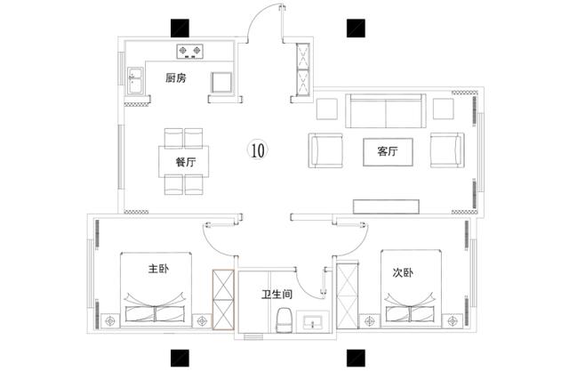 花24万改造74平二居室旧房，现代风格太漂亮，邻居以为走错门了