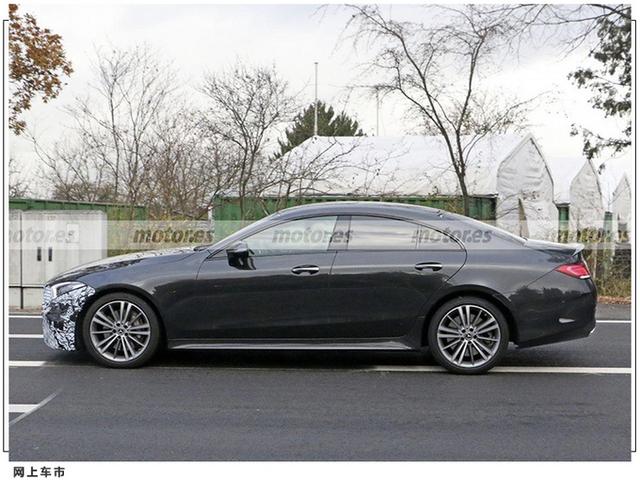 奔驰新款CLS谍照曝光 搭1.5T轻混动力 双出排气 溜背造型设计