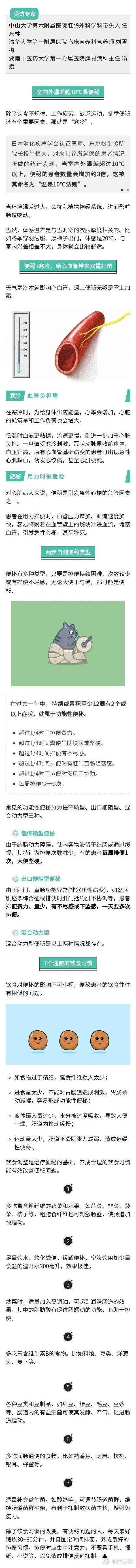 室内外温差超10℃，便秘人数增3倍