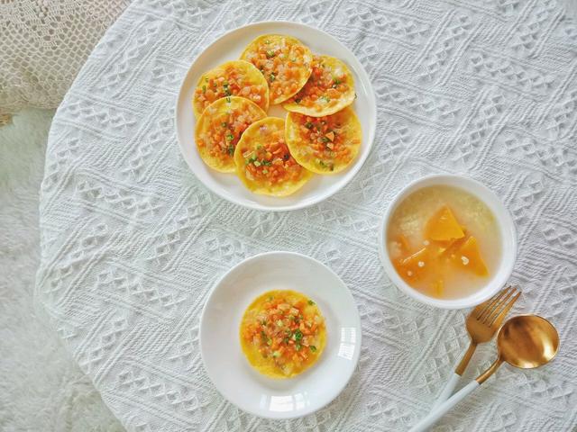 胡萝卜鸡蛋早餐饼，不加一点面粉，营养健康还美味，一周做三次