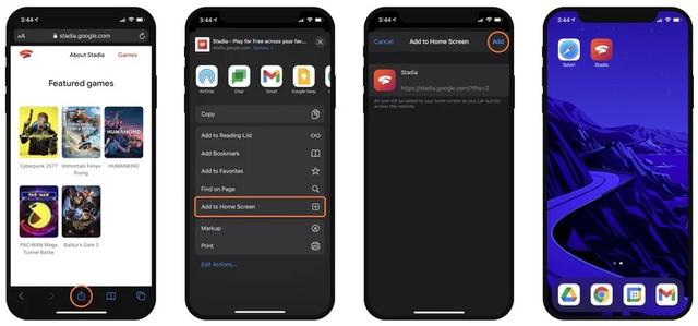 谷歌Stadia云游戏平台现在可以通过Safari在iPhone和iPad上使用