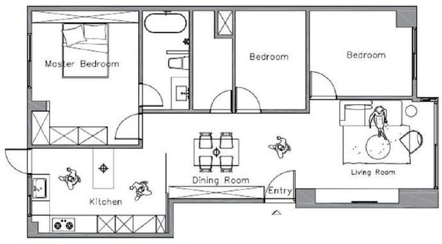 三居室的房子，足足90平米，如果用方式68万元是不是很划算？