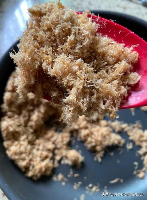 你的育儿经|手把手教你在家做肉松，方法简单，蓬松细腻，比买的更健康好吃