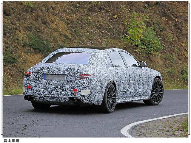 奔驰全新S63谍照曝光！搭4.0T+电动机+9AT，还配AMG专属格栅