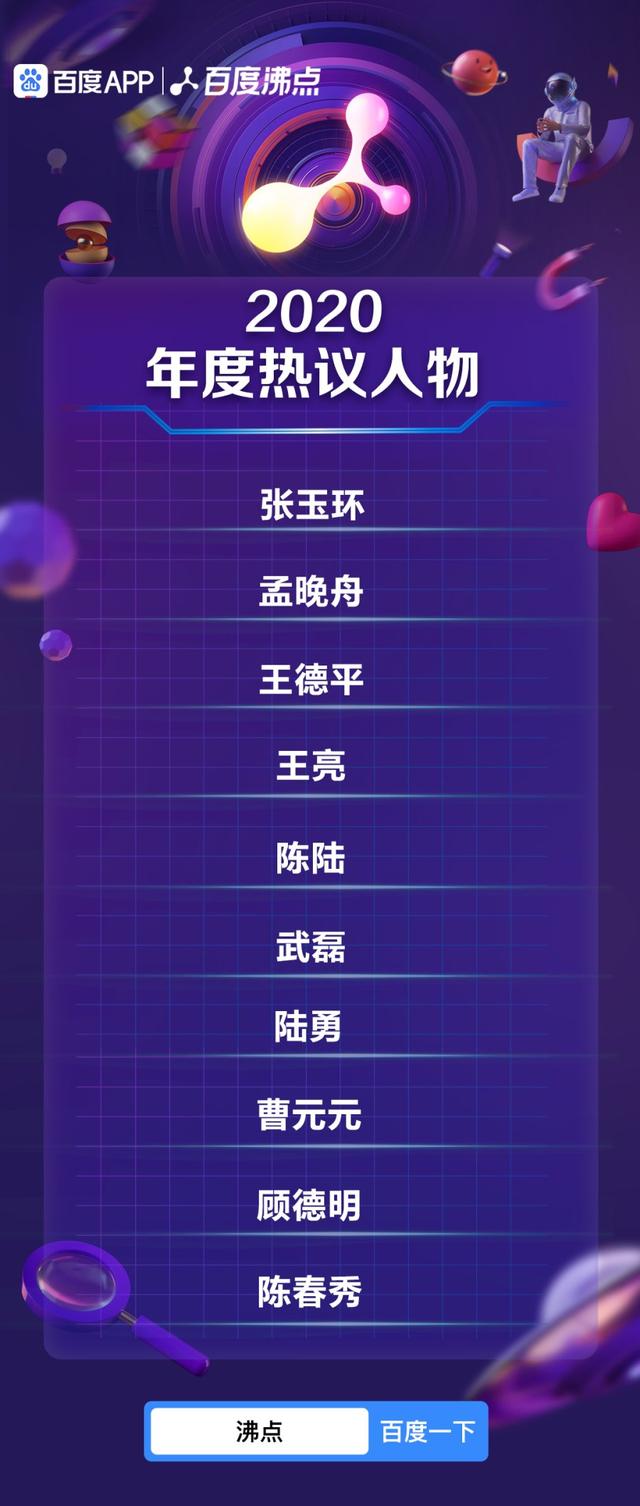 再次泪目！2020百度沸点年度人物系列榜单发布 爱国精神下国民凝聚力空前