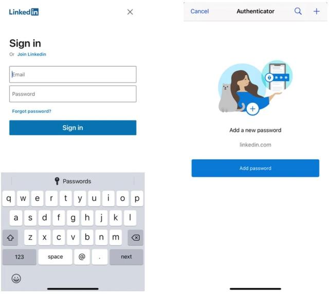 Microsoft Authenticator应用获得密码管理和自动填写功能