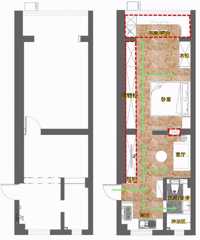 37㎡小家，上海男白领让小空间变得又酷又精致，小户型值得一学