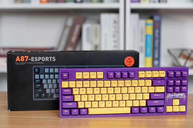 达尔优A87紫金版樱桃轴机械键盘评测：别具一格享受电竞新氛围