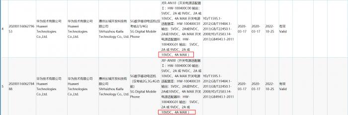 [环球网]华为nova 7/nova 7 Pro入网：麒麟990 5G加持 标配40W快充头