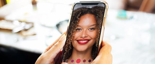 谷歌为用户提供了基于AR的虚拟化妆体验