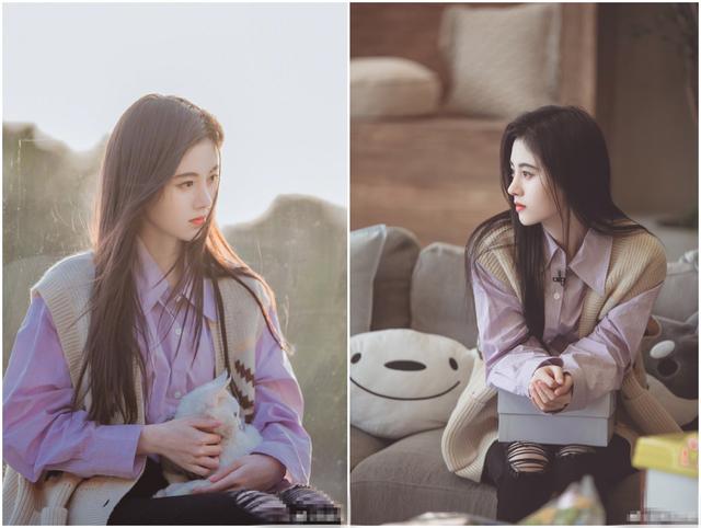 「时尚迪科」爱上香芋紫，鞠婧祎把卫衣衬衫穿出仙气！吴昕失手衣品不如沈梦辰