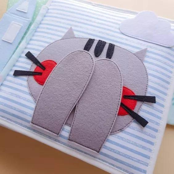 「工业风加装」孕期手工：孩子的第一本书一定要妈妈做的，不织布益智手工书