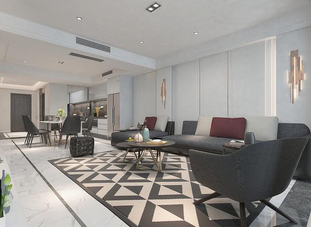 她将自己156平极简风新家，晒到同学群里，惹得大家都羡慕不已