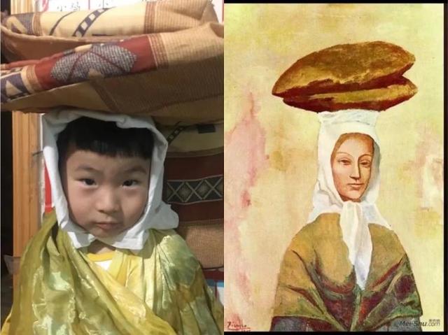 #你的育儿经#蒙娜丽莎、带珍珠耳环的少女……济南一幼儿园萌娃“神还原”世界名人名画