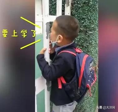 大洋网：5岁萌娃大清早在幼儿园门口喊开门：“老师！开门！我要上学！”