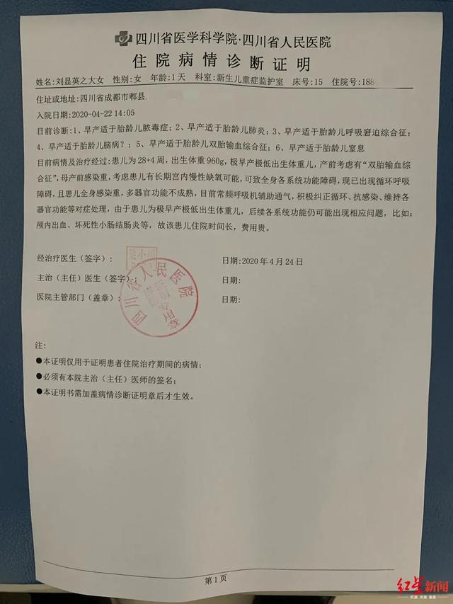 生活报@揪心！早产双胞胎姐妹出生仅2斤，父母这句话让人泪目