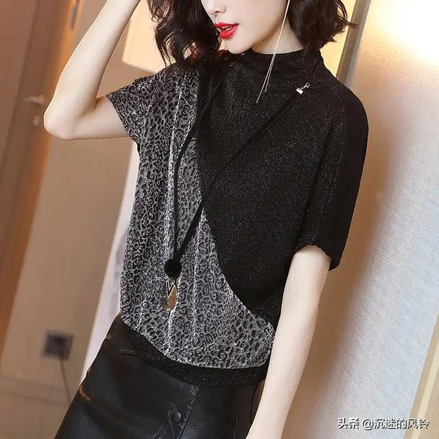 时尚迪科豹纹印花衬衫，时尚豹纹，穿出优雅、大气女人味，轻松做时尚达人