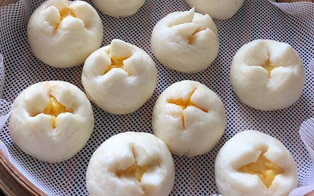 用奶黄做2种饱腹抗饿的早餐，高颜值好口感，简单省事营养好