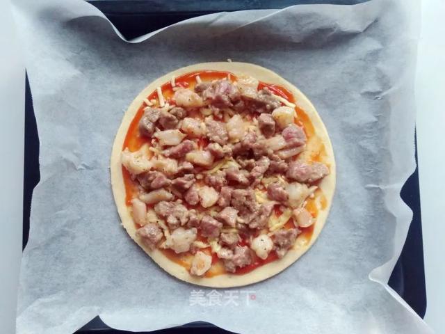 自制家庭版披萨，真材实料，好吃又健康！一点不比餐厅卖的差