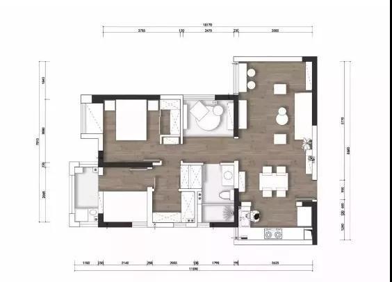 80平米二居室的混搭风格案例，只花7万
