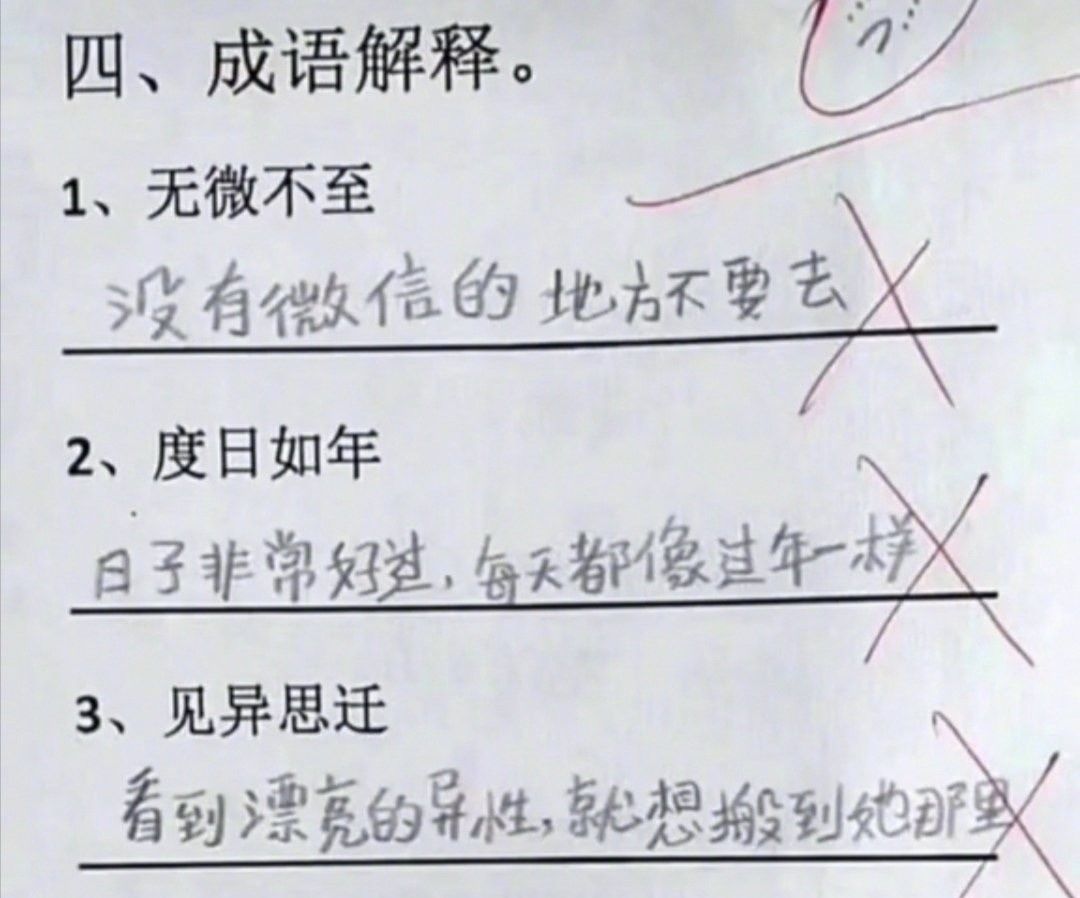 「文字上的青年」“寒假作业被我妈炒菜了”，千万不要随便动小学生的作业