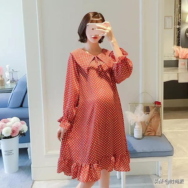 「你的育儿经」怀孕的你也能穿的像个仙女，这几款A字版孕妇连衣裙，洋气又好看