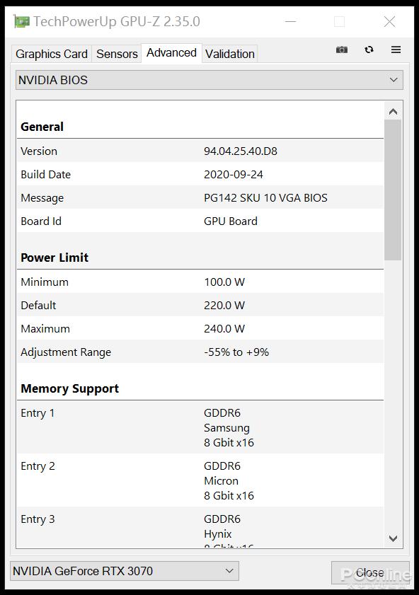 RTX 3070非公首测 比公版低9度 只贵了100