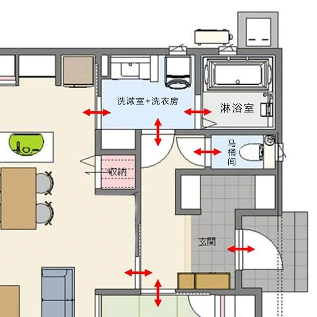 日本玄关进门就有衣柜、储藏室、洗手台，好看实用颜值高