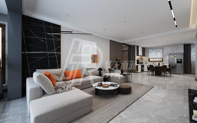 110平米、现代风，全屋温馨自在，还有一种摩登的美感