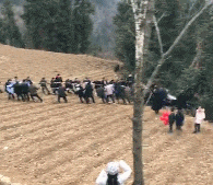 搞笑gif:大妹子你脸上的粉真是厚啊