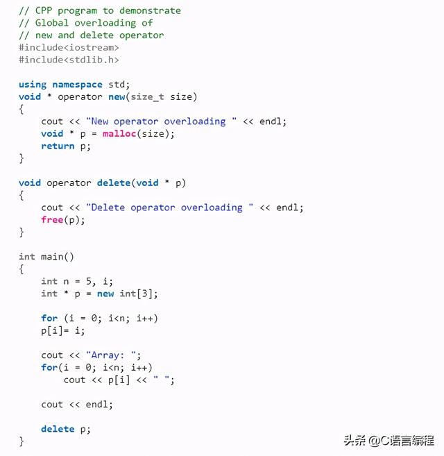 C/C++编程笔记：重载C++中的New和Delete运算符