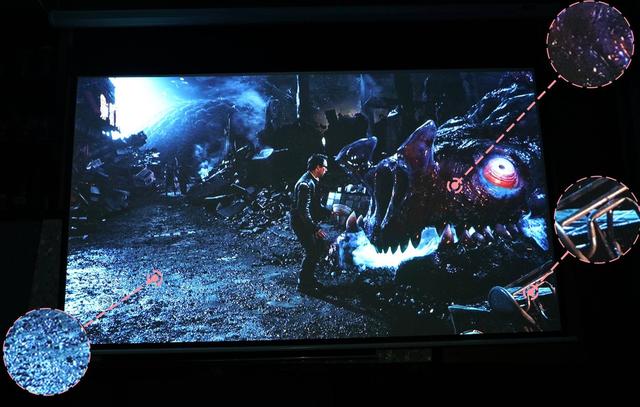 2400ANSI亮度！入门高端旗舰坚果J10画质及效果展示