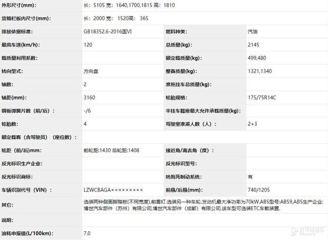 五菱首款皮卡“征途”疑似官图曝光 或年内正式发布