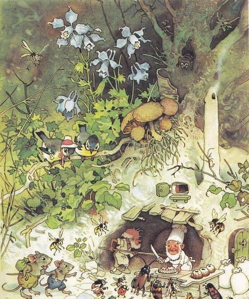 『你的育儿经』童话绘本插图 作者：插画师Fritz Baumgarten