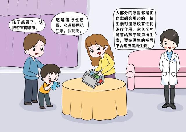 抗生素|孩子得了流行性感冒，赶快使用抗生素？